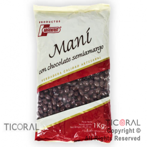 MANI CON CHOCOLATE SEMIAMARGO X 1KG ARGENFRUT